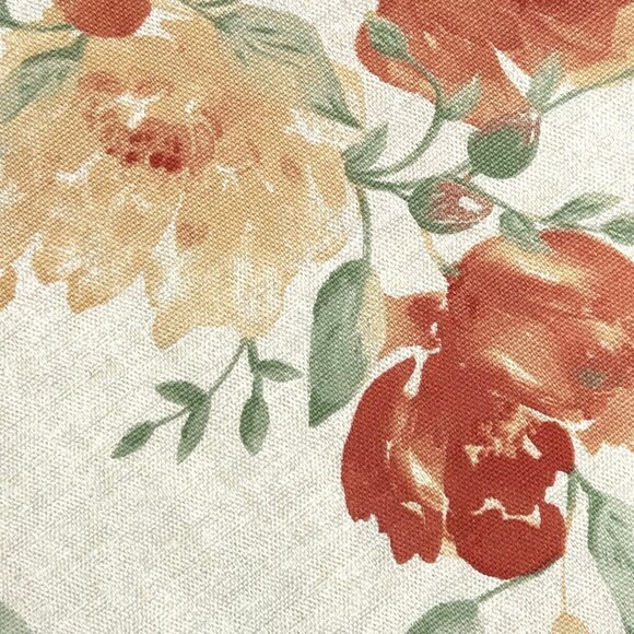 Lauren Tablecloth Spring Floral Tulips Peonies 70 Round 100% Cotton New - Picture 3 of 5